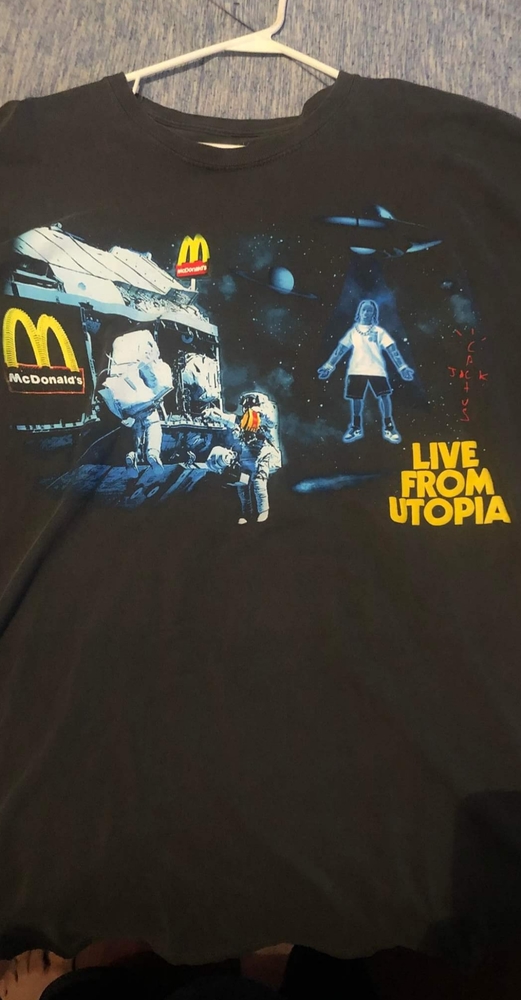 Cactus jack live from utopia McDonald's shirt XXL